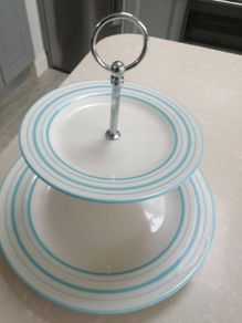 Laura Ashley two tier cake stand as new