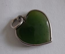 Pendant - Charm - Jade Heart