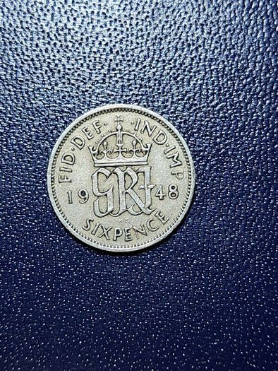United Kingdom Six pence coin