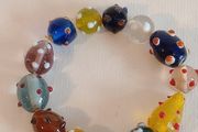 Vintage Hand Blown Venetian Glass Bracelet