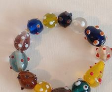 Vintage Hand Blown Venetian Glass Bracelet
