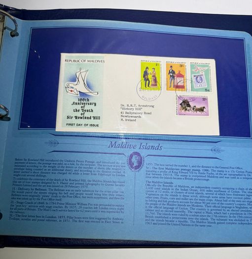 Stamps - Sir Rowland Hill 1979 First Day Covers Album - Great Historic Stamps + Europa 79
