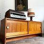 Vintage Retro Mid Century Scandinavian Teak Record Cabinet/Sideboard Image 8