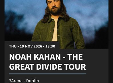 Noah Kahan ticket