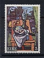 1974 Ireland Contemporary Irish Art: Painting by Norah McGuinness Commemorative Stamp Mint Never Hinged (MNH)