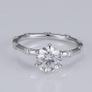 IGI Certified 1.54ctw Lab-Grown Diamond Wedding Band: 14K White Gold Image 8