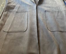 Size 14-16 grey suede coat