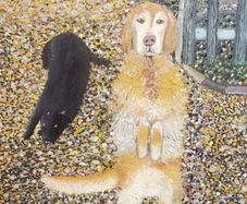 Bradley dog figurative scene