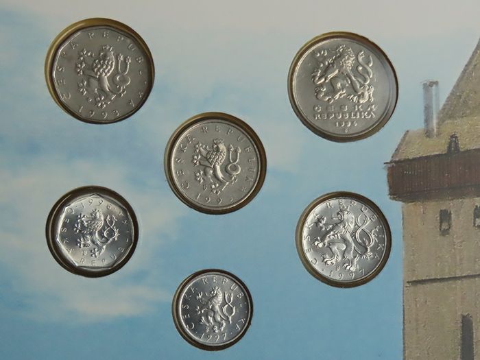 Czech Republic coins set vintage original UNC