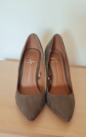 Khaki Court Shoes