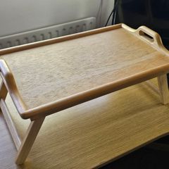 Wooden Bed Tray Table Laptop Foldable Lap Sofa Butlers