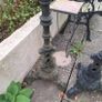 2 cast iron tall pub table legs. Image 3