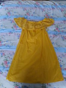mustard summer dress