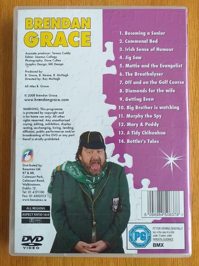 Brendan Grace Funny Man DvD Video