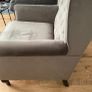 Grey Swede Armchair Image 2