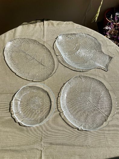 Selection of Vintage Glass Serving Plates, from euro 10, Arcoroc, Pasabahce