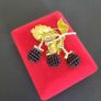 Blackberries Brooch Pin Nature Fruit Badge Broach Forrest Fruits Berry Jewellery & Accessories Image 6