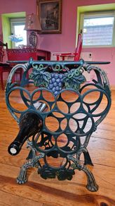 Beuatiful vintage cast iron wine rack