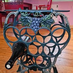 Beuatiful vintage cast iron wine rack