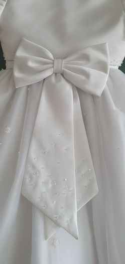LITTLE FOLK communion dress, bolero, veil, bag, shoes, socks, gloves Sz 8 years - Rrp 450 in total
