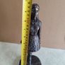 Vintage Genesis Fine Art Cold 27 CM. TALL Cast Bronze Resin Lady Image 2