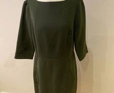Cos forest green dress size 10 - fully lined