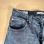 Levis Premium Ribcage Straight Ankle Womens Jeans W28 L25 Black Denim Button Fly Image 4