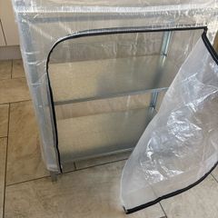 Steel shelves with cover
