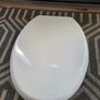 Toilet Seat Wooden White Image 2