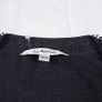 LK Bennett Blue Navy Grey Beaded Embellished Scoop Neck Long Sleeve Knit Top Size M Image 4