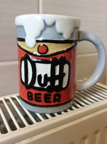 The Simpsons. Duff Beer Mug. Official Simpsons Merch. Collect In Dublin Or Receive Via Post.