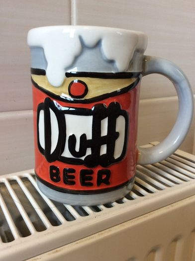 The Simpsons. Duff Beer Mug. Official Simpsons Merch. Collect In Dublin Or Receive Via Post.