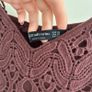 Brown lace crop top Stradivarius Image 3