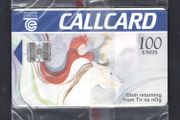 1996 Ireland 100 unit Oisin returning from Tir na nOg from The Irish Mythology definitive set (Schlumberger) Call Card Mint in packaging. Telecom Eireann card number 1071