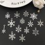 Snowflake Charm, 70 Pieces Mixed Snowflake Pendants Antique Silver Snowflake Charms Christmas Jewelry Making (FREE POSTAGE) Image 4