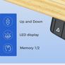 Electric Adjustable Height Desk with 2 Drawers, 100 x 60 cm, Image 3