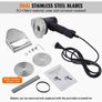 Electric Shawarma Knife, 80W Professional Turkish Kebab Knife, Commercial Stainless Steel Gyro Cutter, Doner Kebab Meat Slicer with 2 Blades Image 2