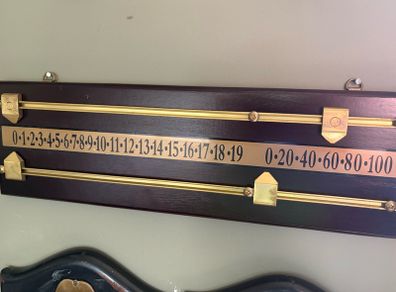 Peradon Snooker Table Brush and Solid Wood Scoreboard
