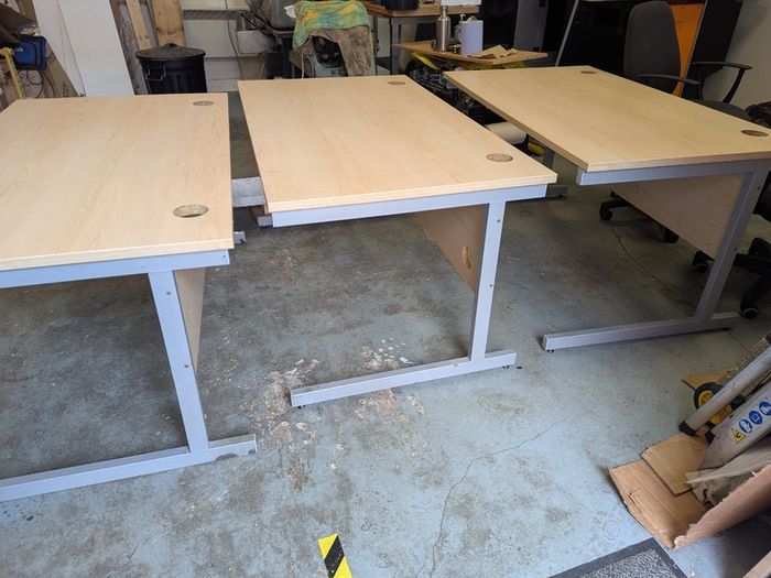 office desk and chairs