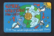 1996 Isle of Man UK2/21 units Global Challenge Yacht Race (Siemens - S30 (Module 34)) Phone Card.