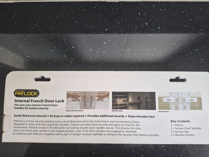 Patlock French Door Lock (New in box)