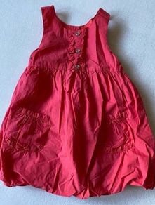 Baby Girl Cute Coral Babydoll Style Dress  18/24 mt