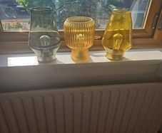 glass battery lamps