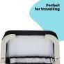 Safety 1st Portable Bed Rail, 106 by 42cm,Foldable Bed Guard for Toddler Bed, 18 Months  5 Years, Portable Travel Bed Guard, Mesh Fabric, Easy to Install, Automatic Lock, Easy to Transport, Dark Grey Image 2