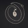925 Vintage Abstract Silver Necklace Image 10