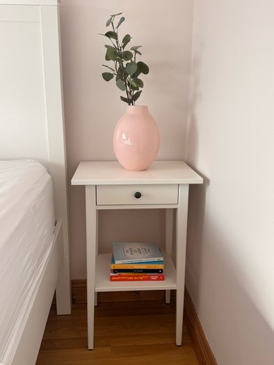 IKEA white bedside cabinet