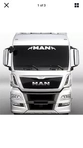 Man truck sticker
