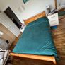 oak double bed Image 5