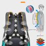 New 50L Navy Hiking Camping Backpack Unused & Unopened Image 5