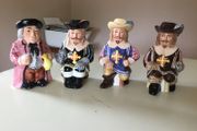 China  - Toby Jugs X 4
